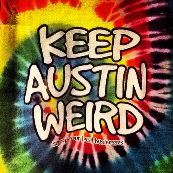 Camiseta vendida em Austin, no Texas, nos Estados Unidos